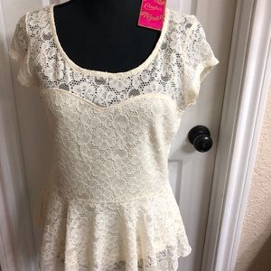 NWT Lace Top